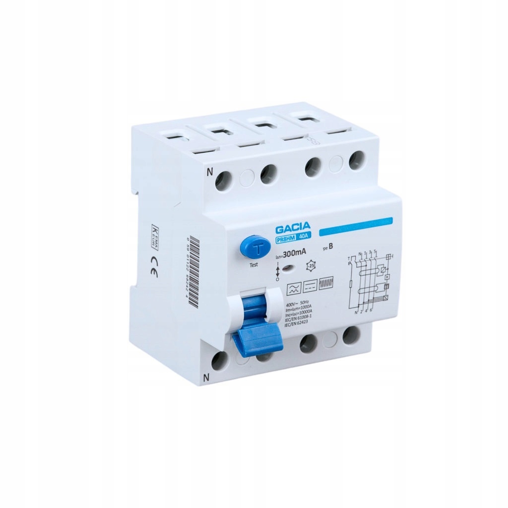 VCX Prúdový chránič 40A 300mA 4POLA typ B PR8HM Rozdielovka