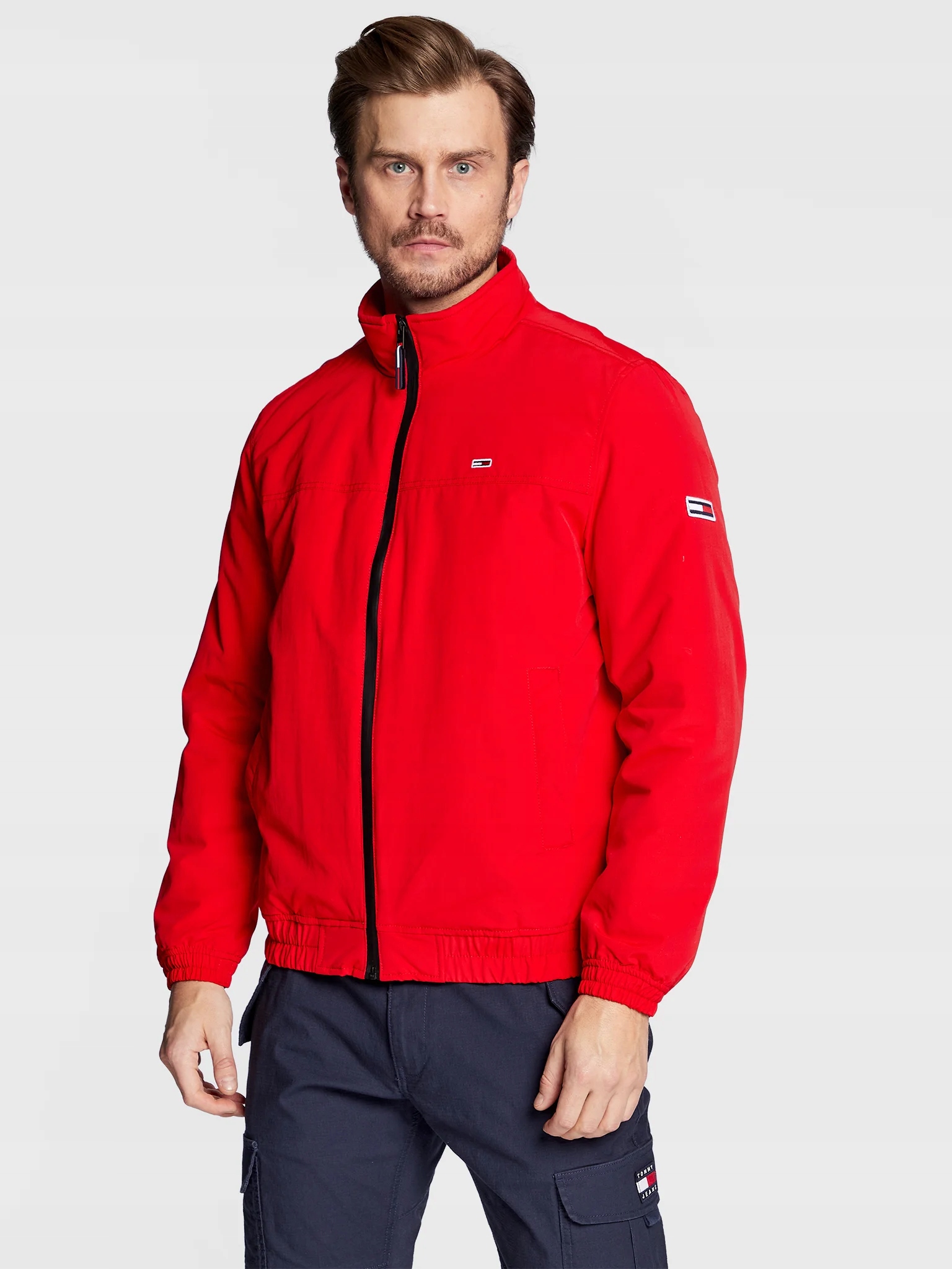 Pánské přechodové bundy Tommy Hilfiger Červená L