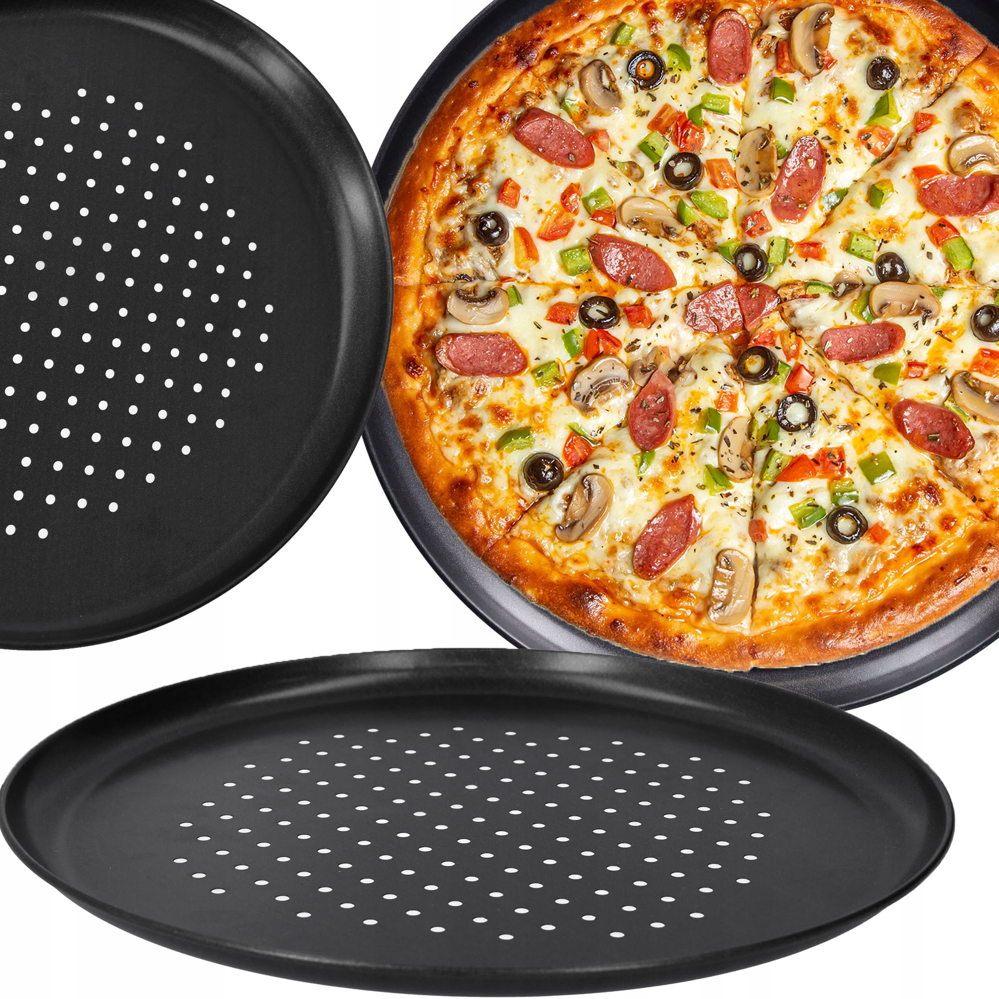 

Blacha do pizzy blaszka taca forma na pizzę 32 cm