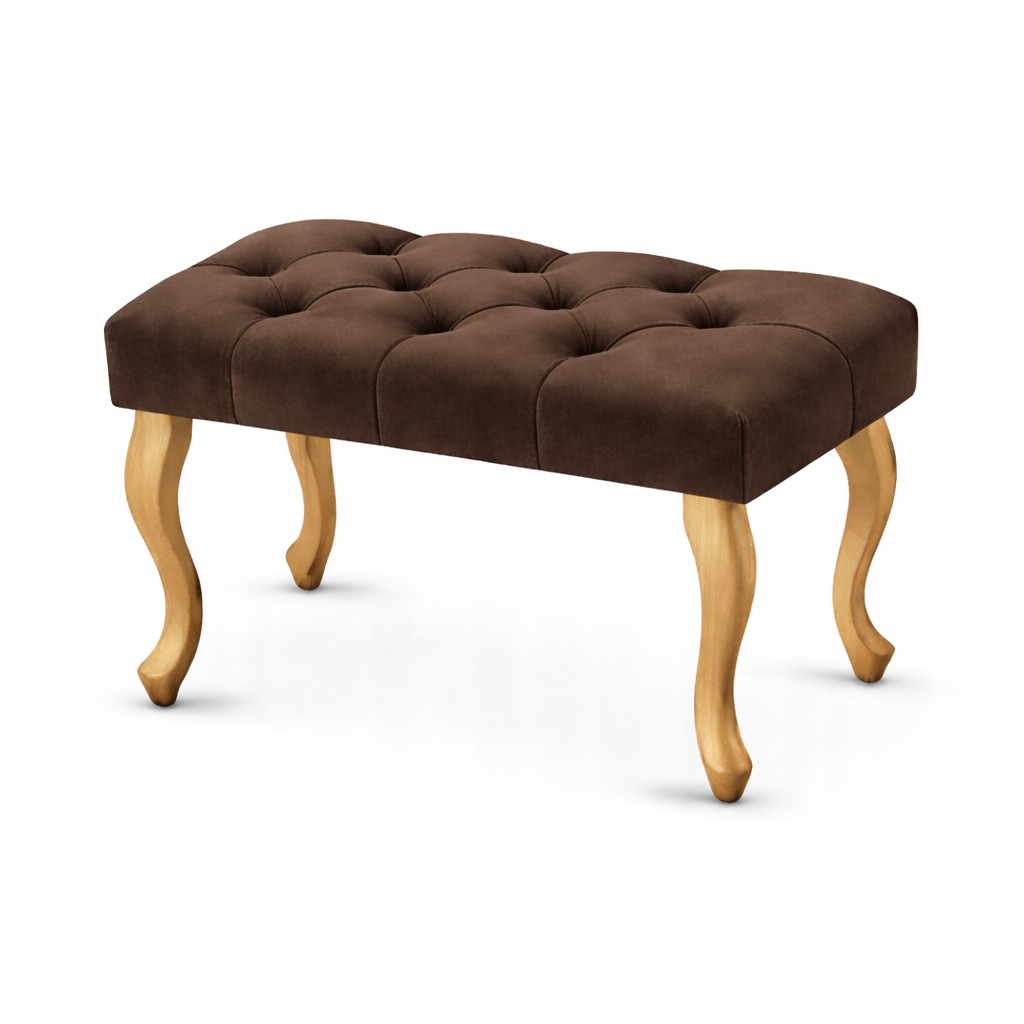 Čalúnená lavička Chesterfield, glamour, prešívaná, farby 60 cm