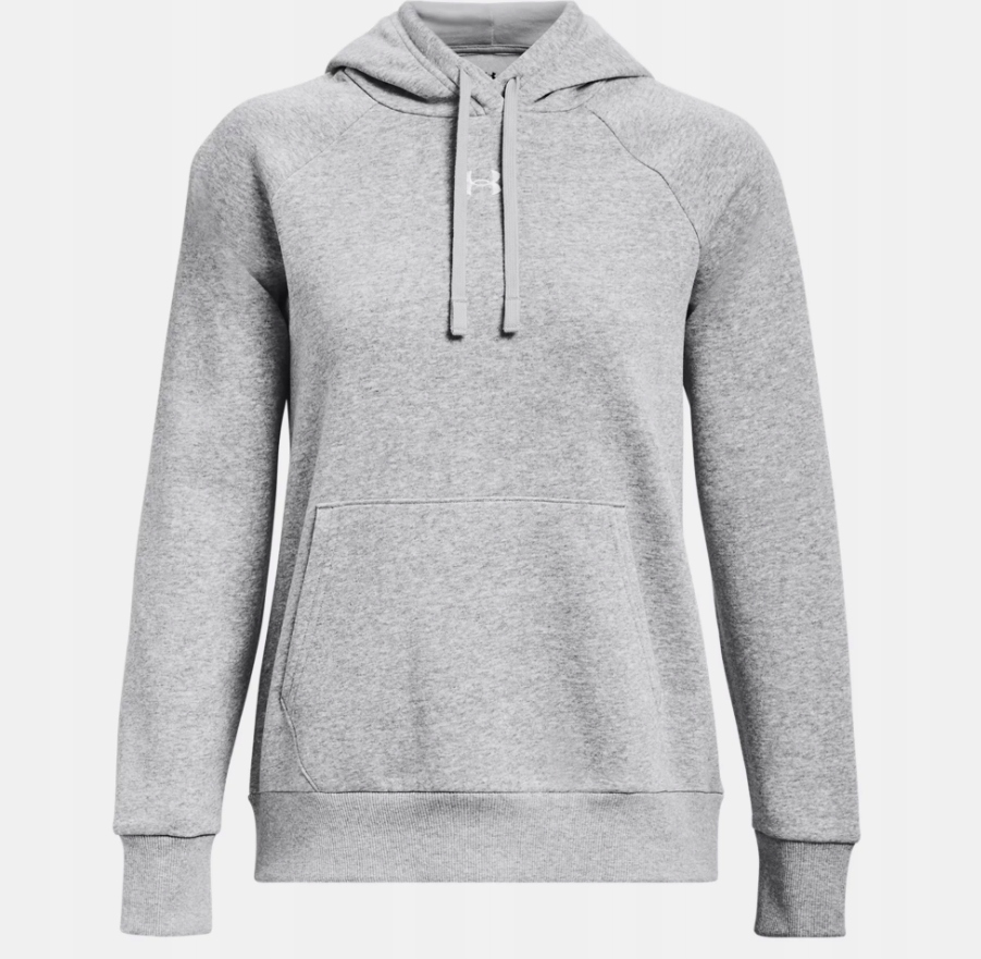 Dámská mikina s kapucí Under Armour Rival Fleece tepláková mikina šedá