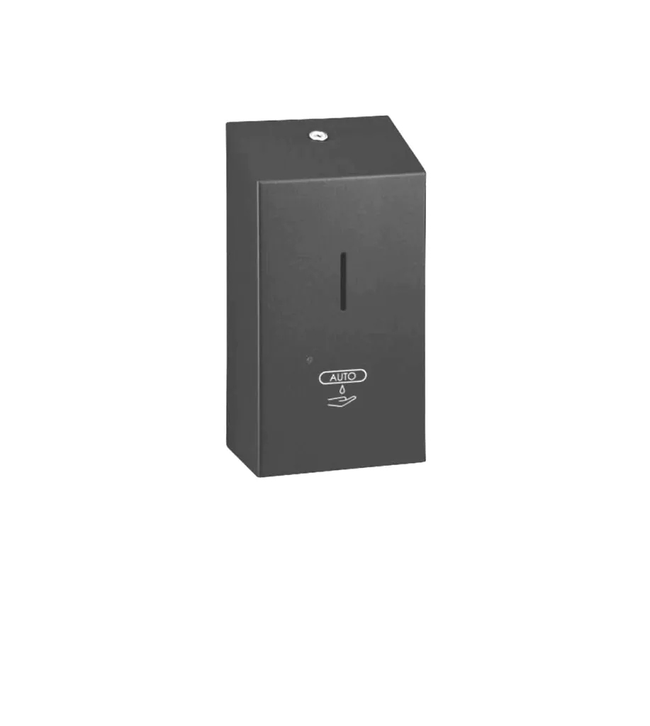 Automatický dávkovač Stella R1 na tekuté mydlo 1,0L nehrdzavejúca oceľ čierna