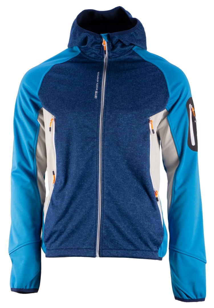 Gts pánská 3L softshellová bunda s kapucí nepromokavá modrá velikost L