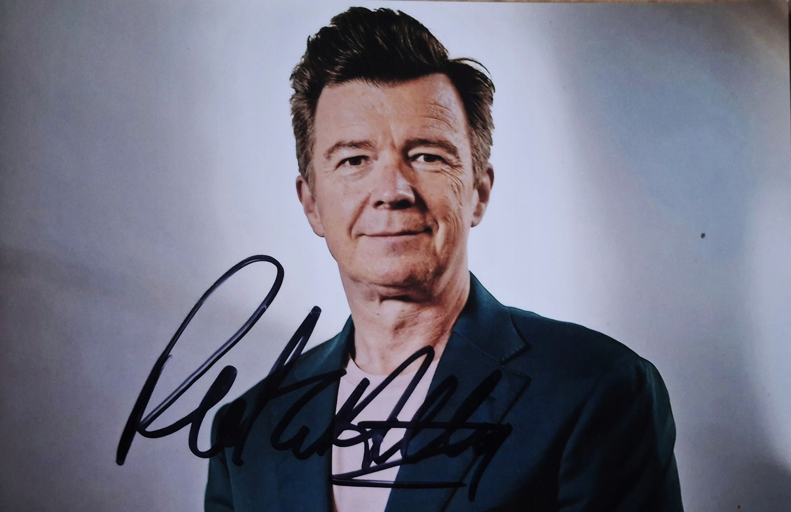 RICK ASTLEY - zdęcie z autografem