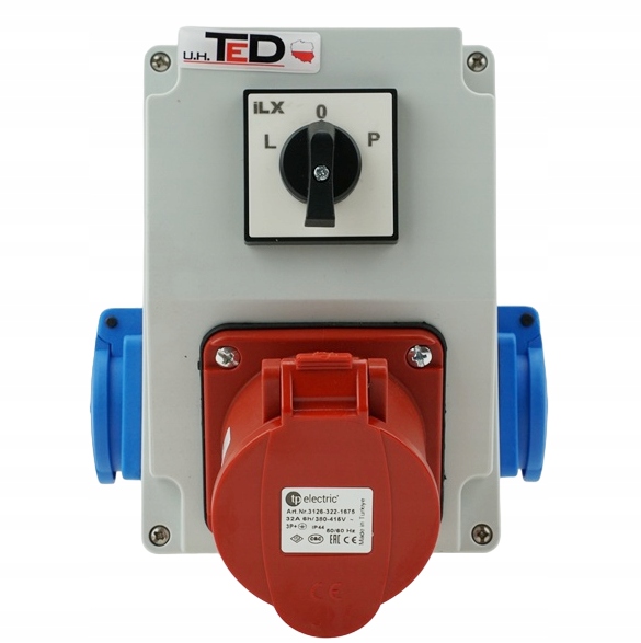 Rozvaděč Combopol Set 400V 32A/4P 2 x 230V S Vypínačem L-o-p