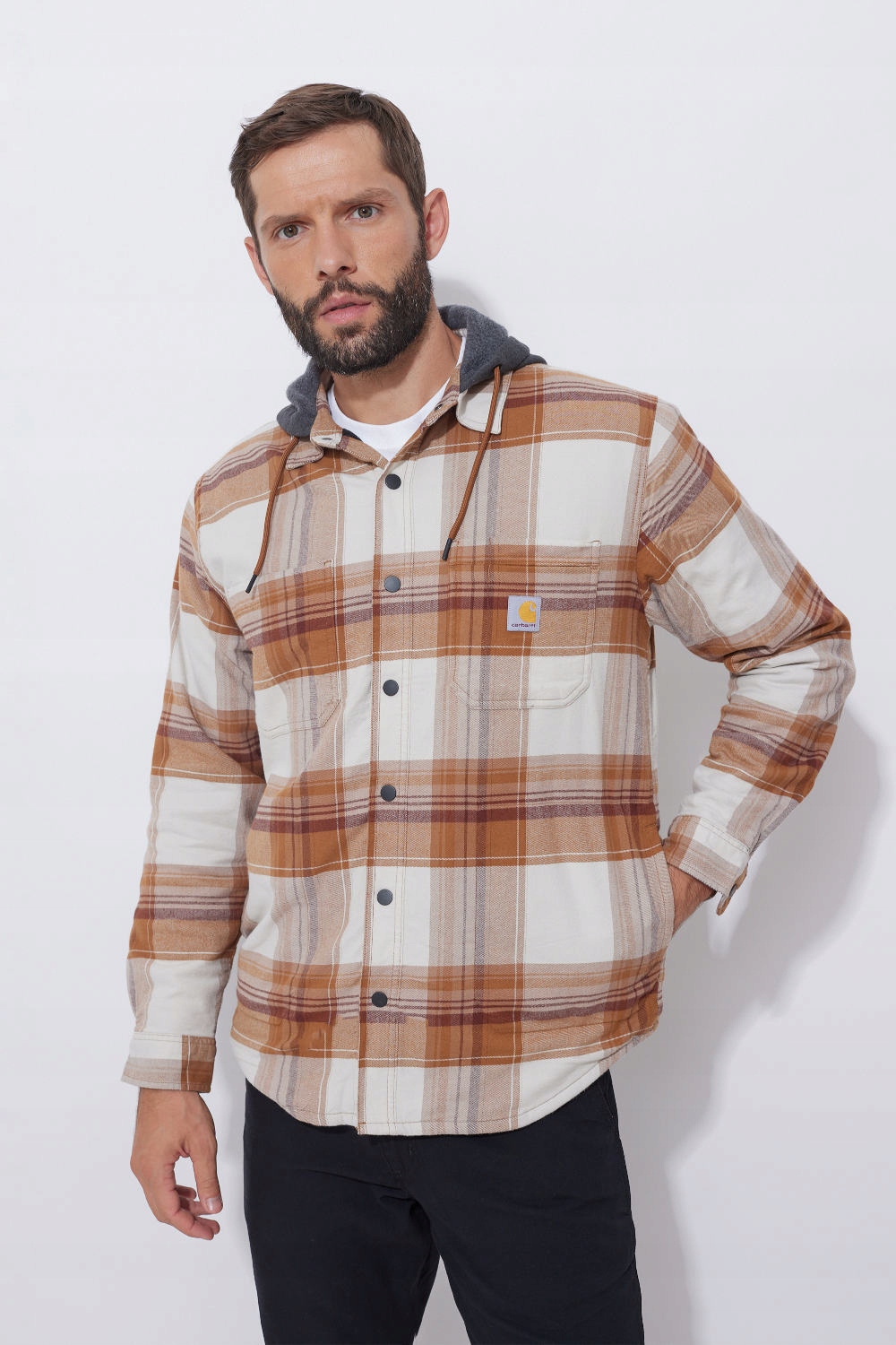 Svrchní košile Carhartt Flannel Brown