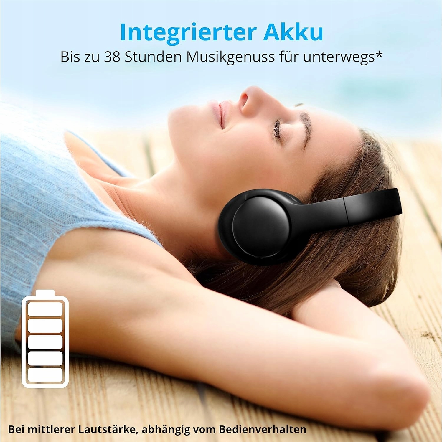 SŁUCHAWKI BLUETOOTH FUNKCJA GŁOŚNOMÓWIĄCA MINIJACK USB-C Kolor czarny