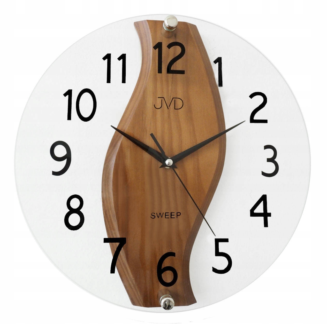 Tichý Drevený Sklenený Nástenný Hodinový Stroj NS19036.11