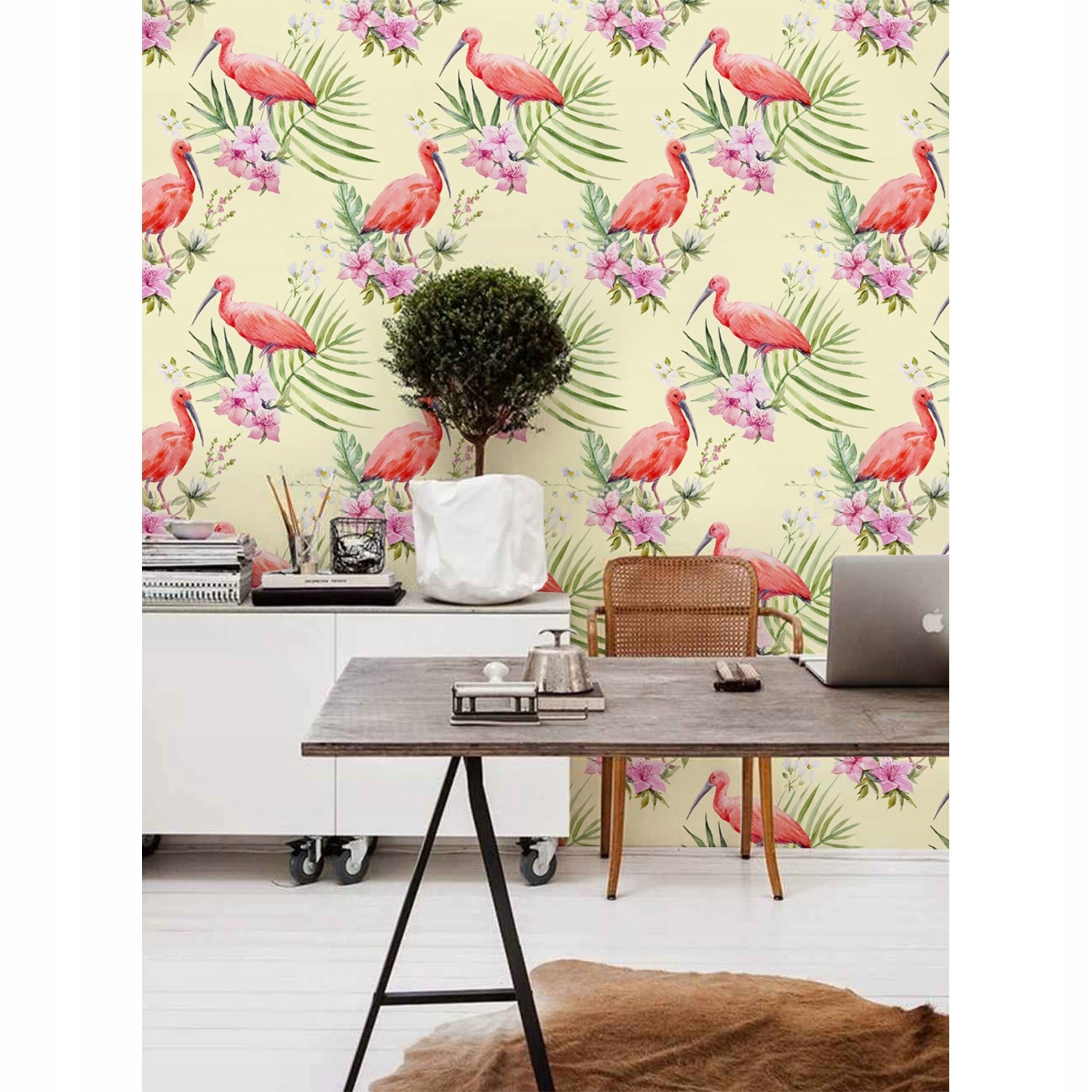 

Fototapeta na flizelinie Urokliwe flamingi 254x184