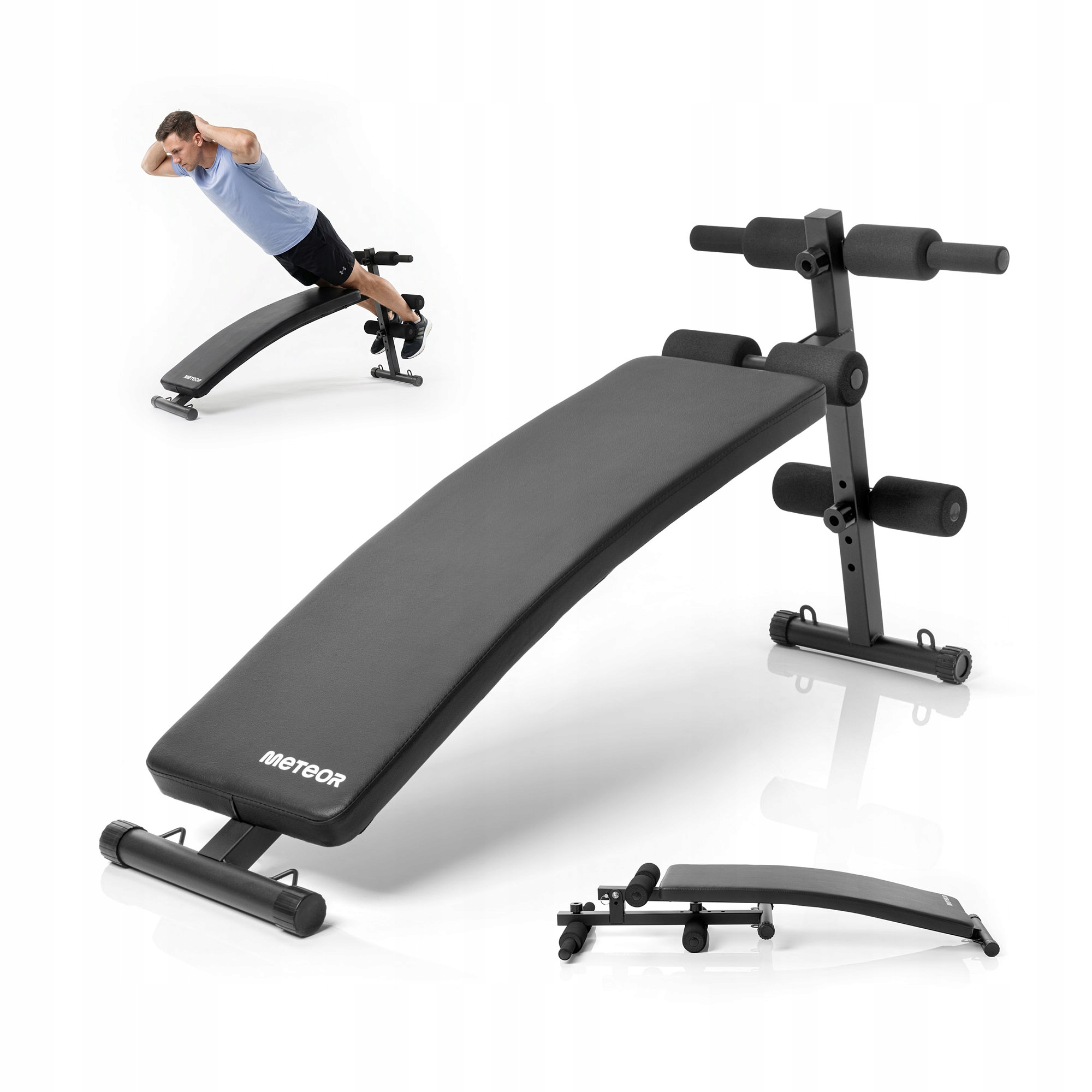 Nastavitelná posilovací lavice pro cvičení, skládací šikmá lavice do 150 kg