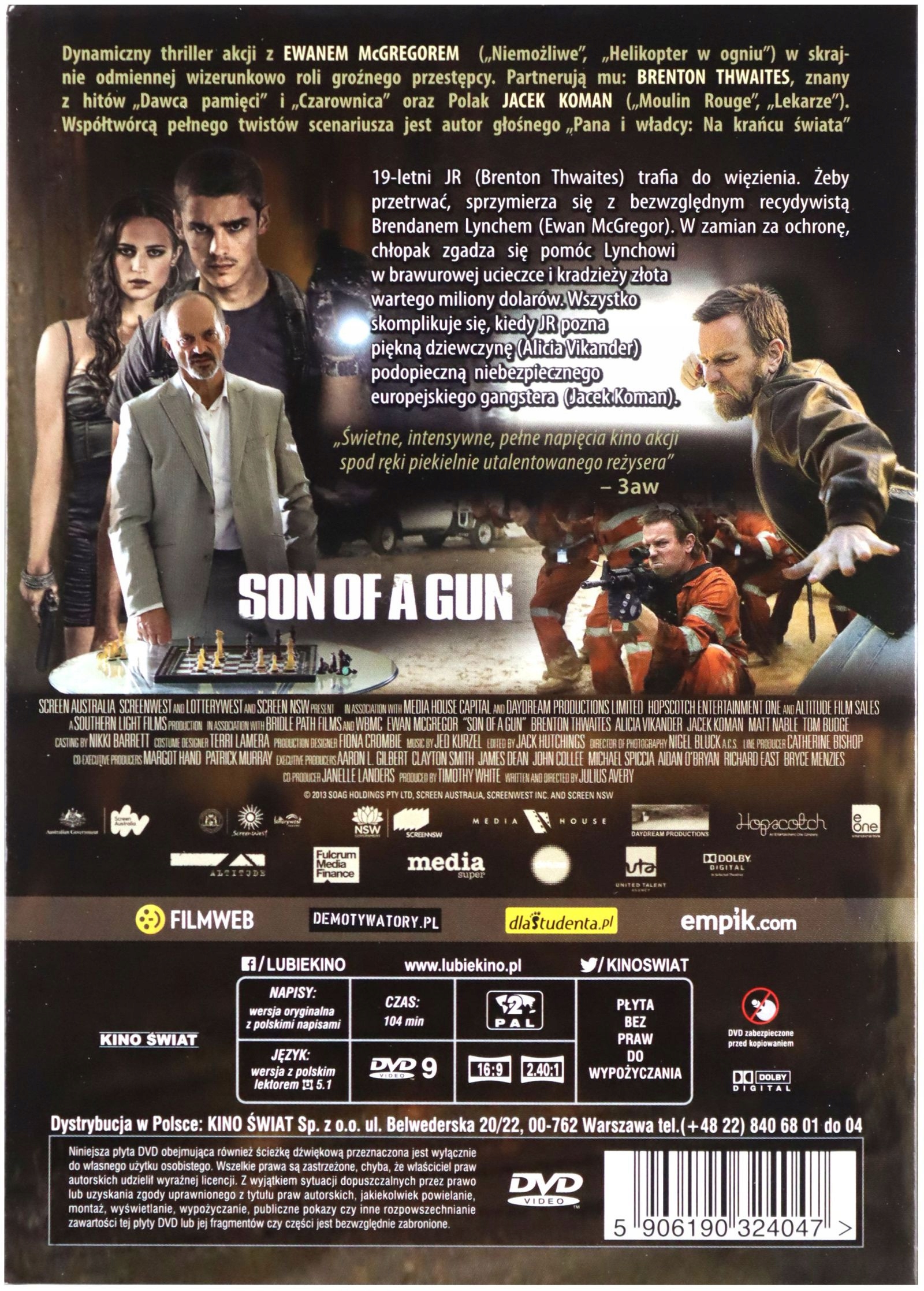 SON OF A GUN [DVD] Gatunek sensacyjne