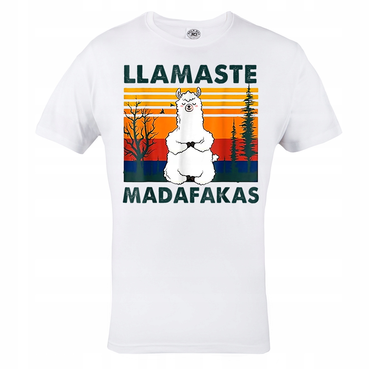 

Męska Koszulka Lama Pew Pew Llamaste Madafakas