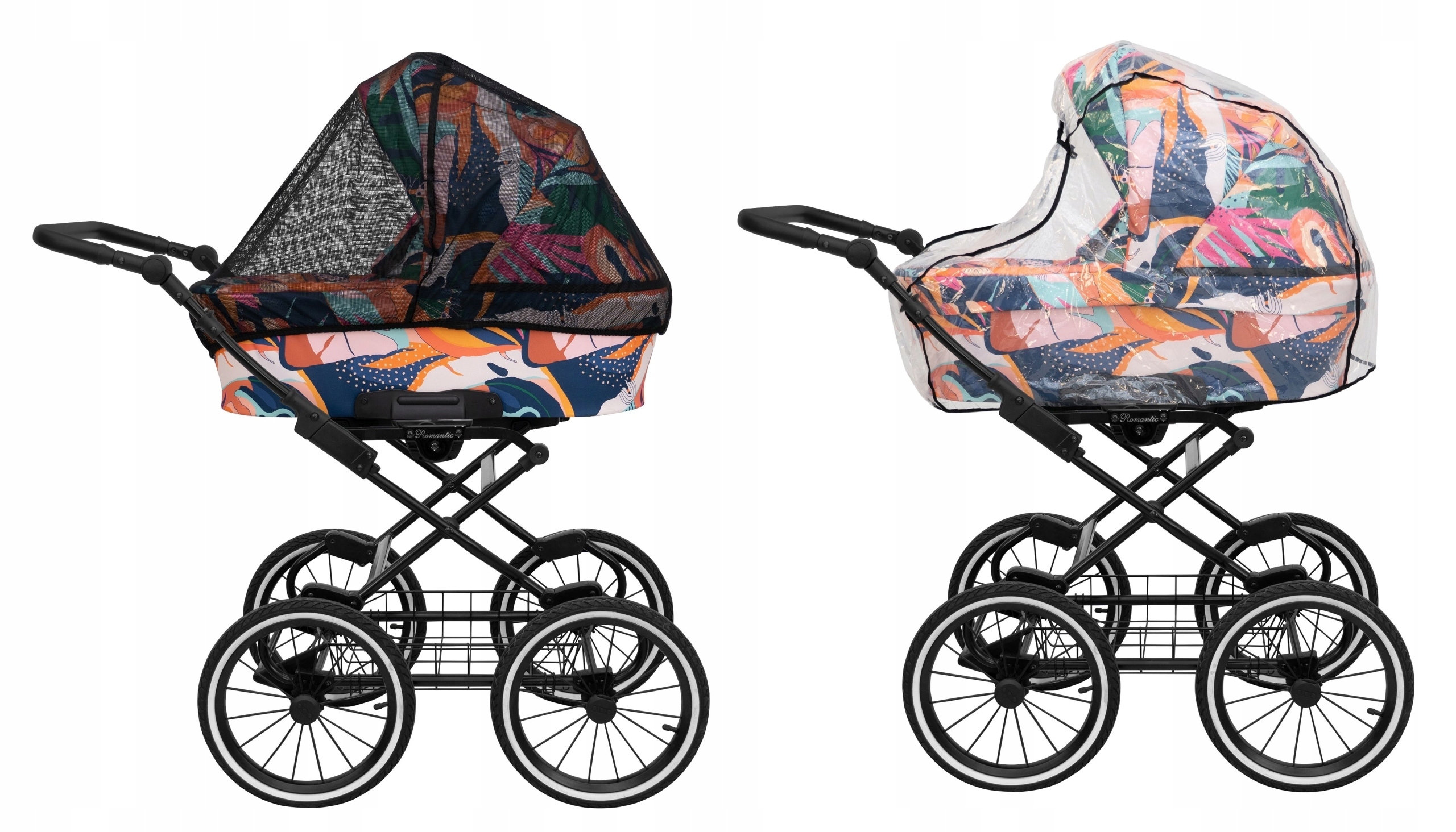 wózek retro 1w1 KUNERT Romantic 08 antracyt Rodzaj kół Pompowane