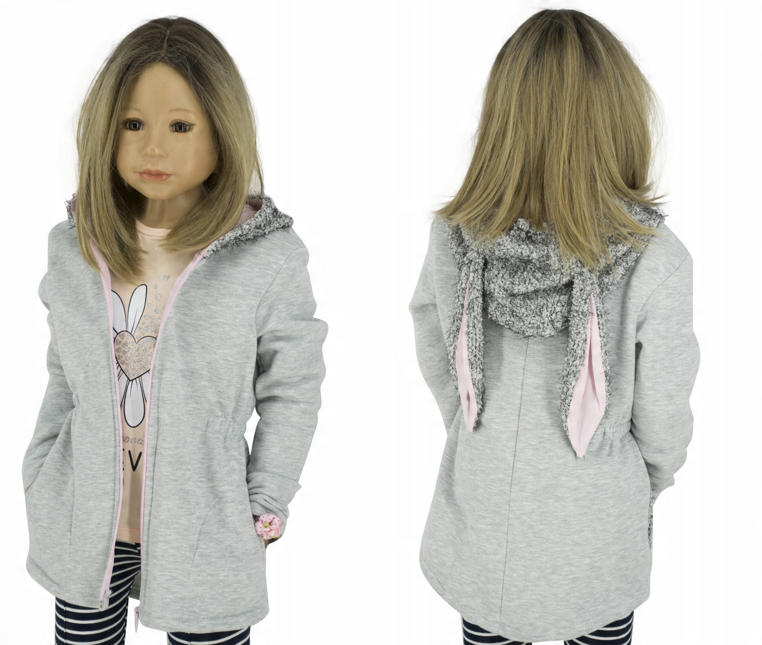

W016 Bluza Parka Wery uszy Pl rozmiar 122