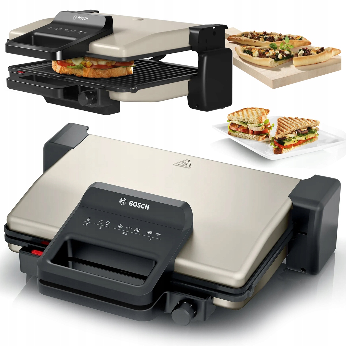 Elektrický gril Bosch TCG3302 2000W Keramické desky Regulace výšky