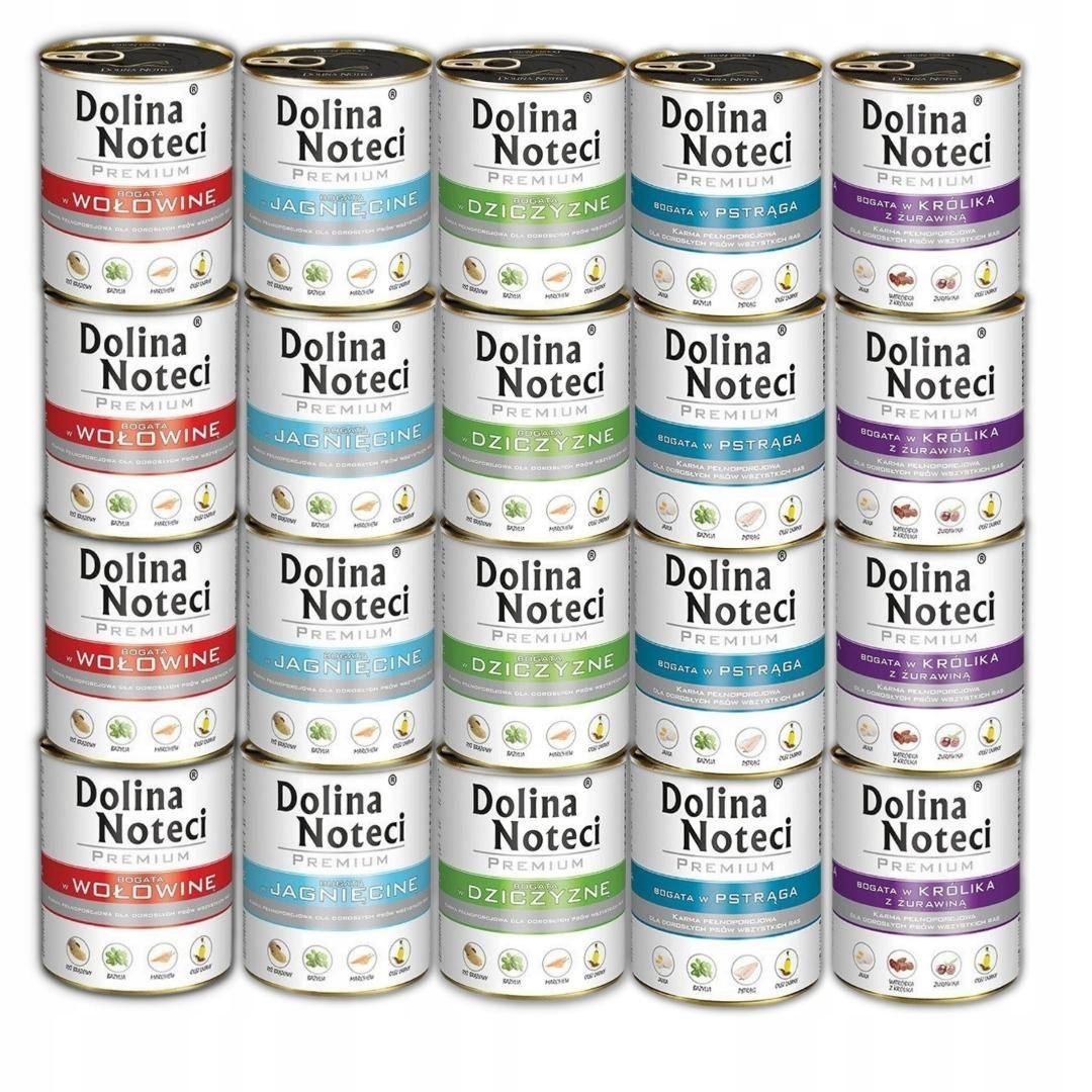 Dolina Noteci Vlhké Krmivo pro psy bez drůbeže Mix Chutí 20x400 g