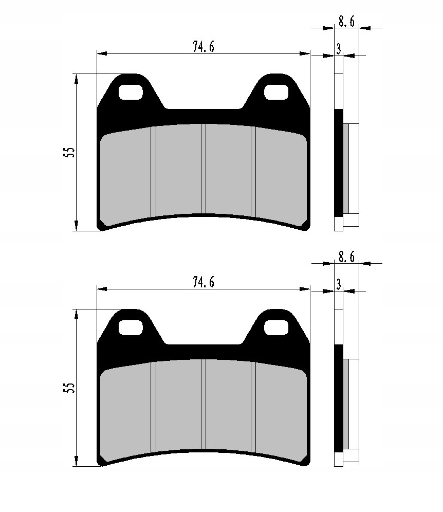 KLOCKI HAMULCOWE PRZÓD MV AGUSTA BRUTALE 920 989 R Producent Nistal