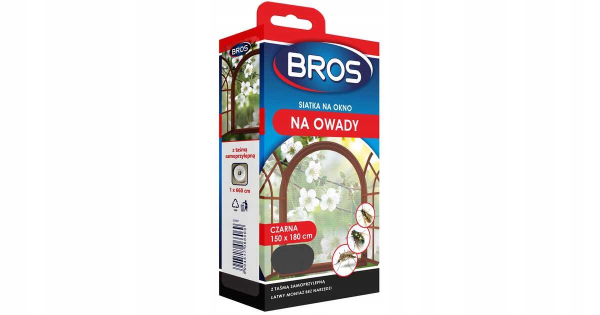 

Bros Siatka Na Okno Na Owady 150x180cm Czarna
