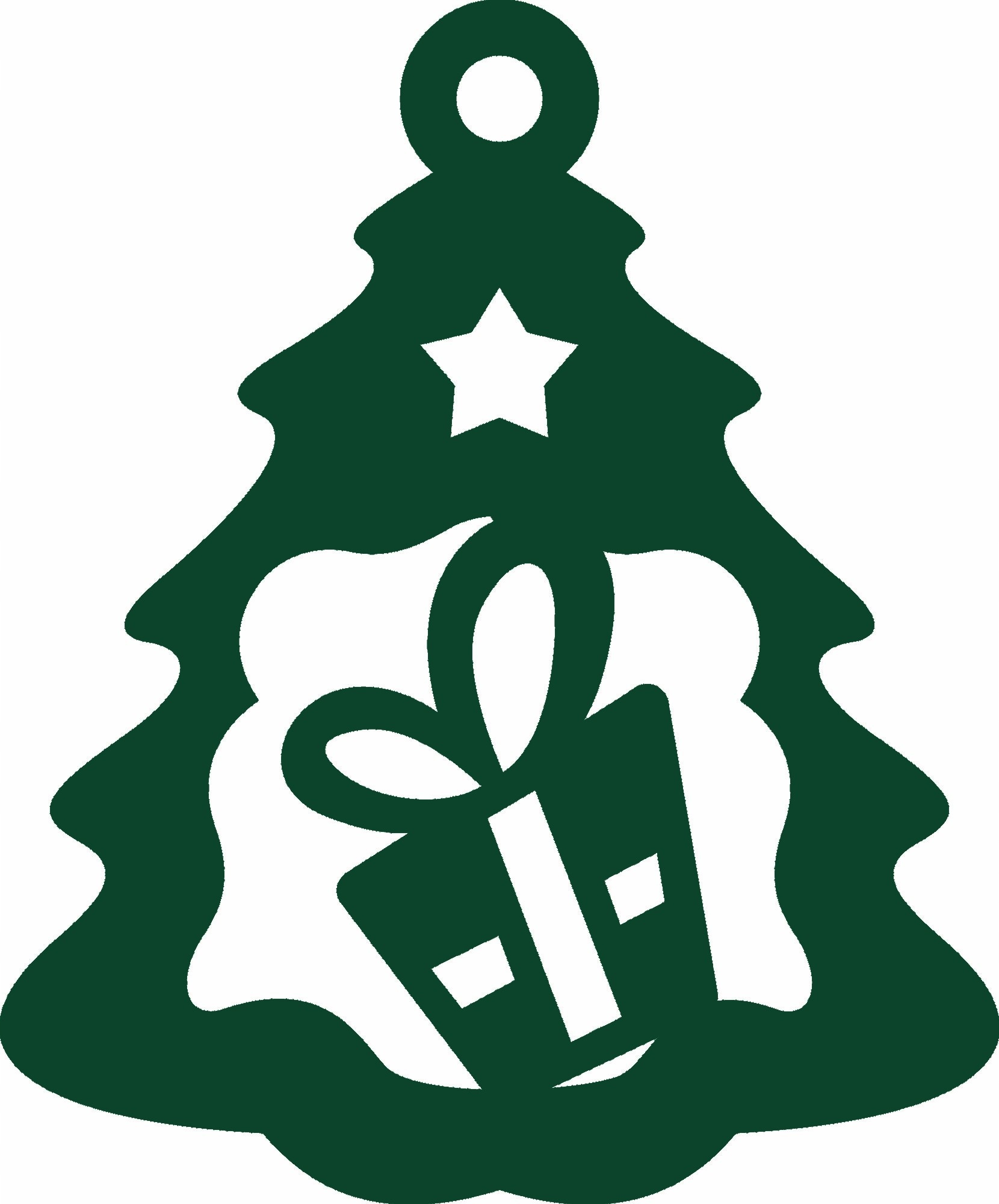 

Ś3 Zawieszka ozdoba ażurowa Święta choinka