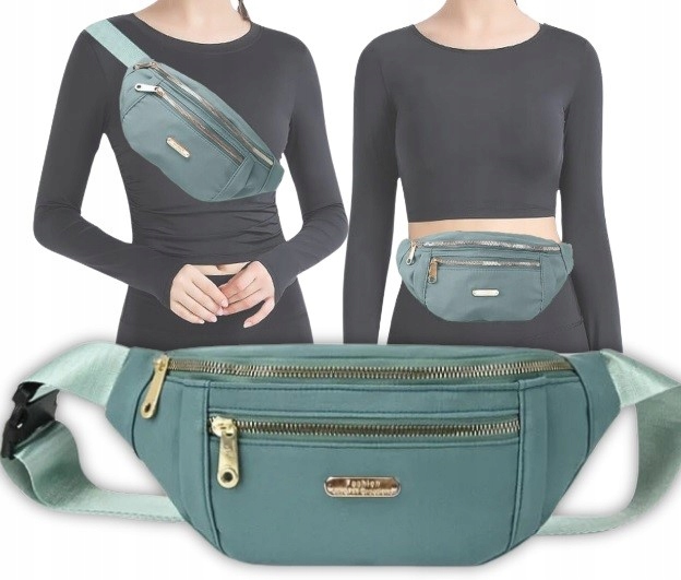 SASZETKA NERKA DAMSKA TOREBKA LISTONOSZKA NA RAMIĘ TORBA CROSSBODY ZIELONA