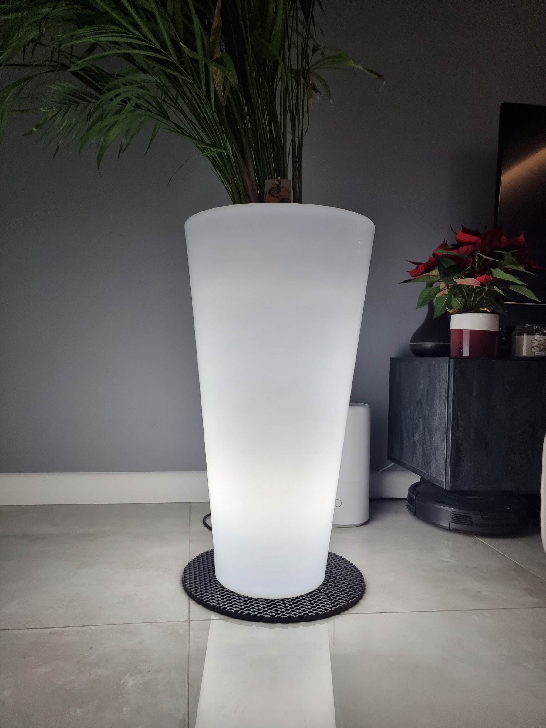 Okrągła podstawka pod doniczkę i donice EVA HOME - SZARA - 44cm Kod producenta 493112