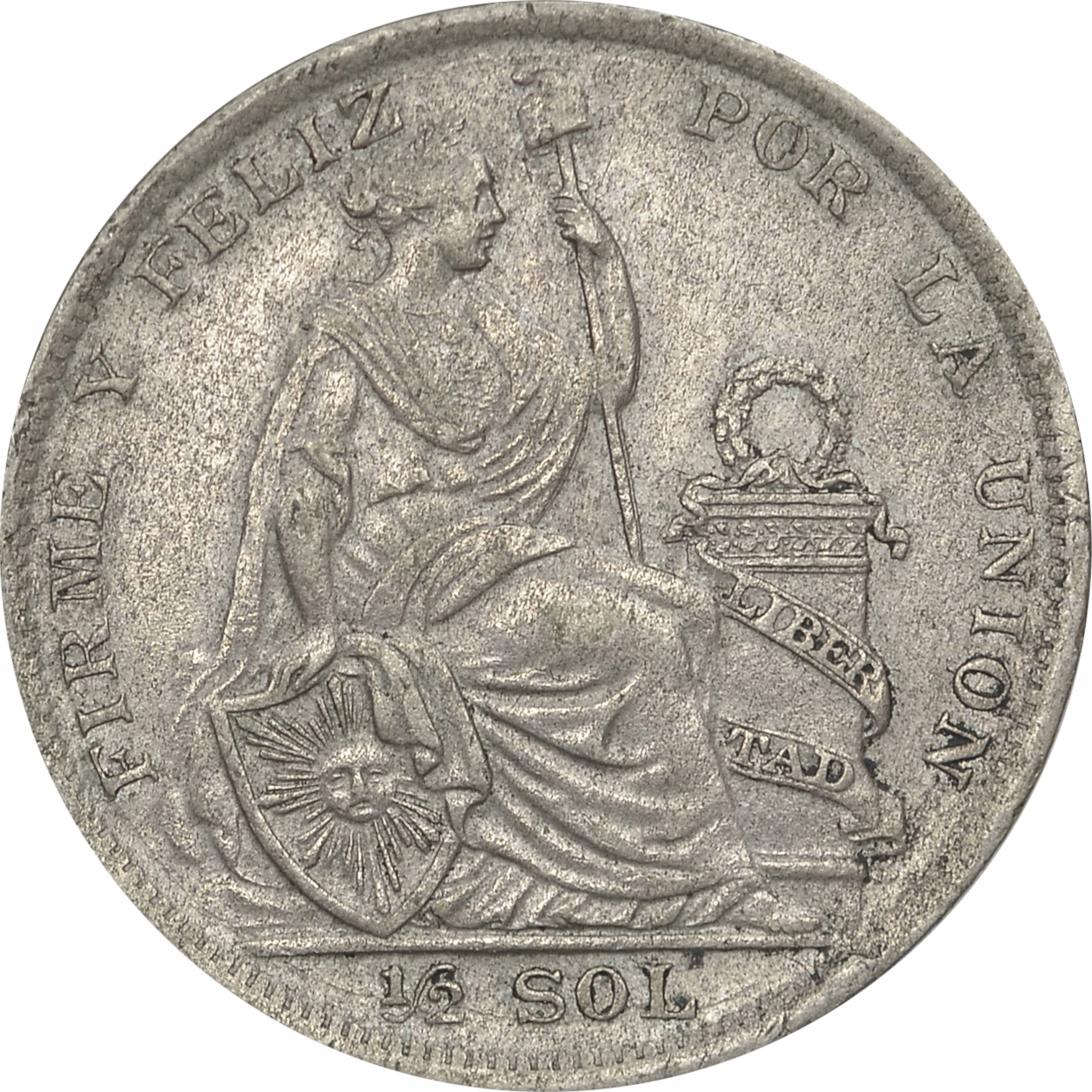 3.aj.PERU, 1/2 SOLA 1928