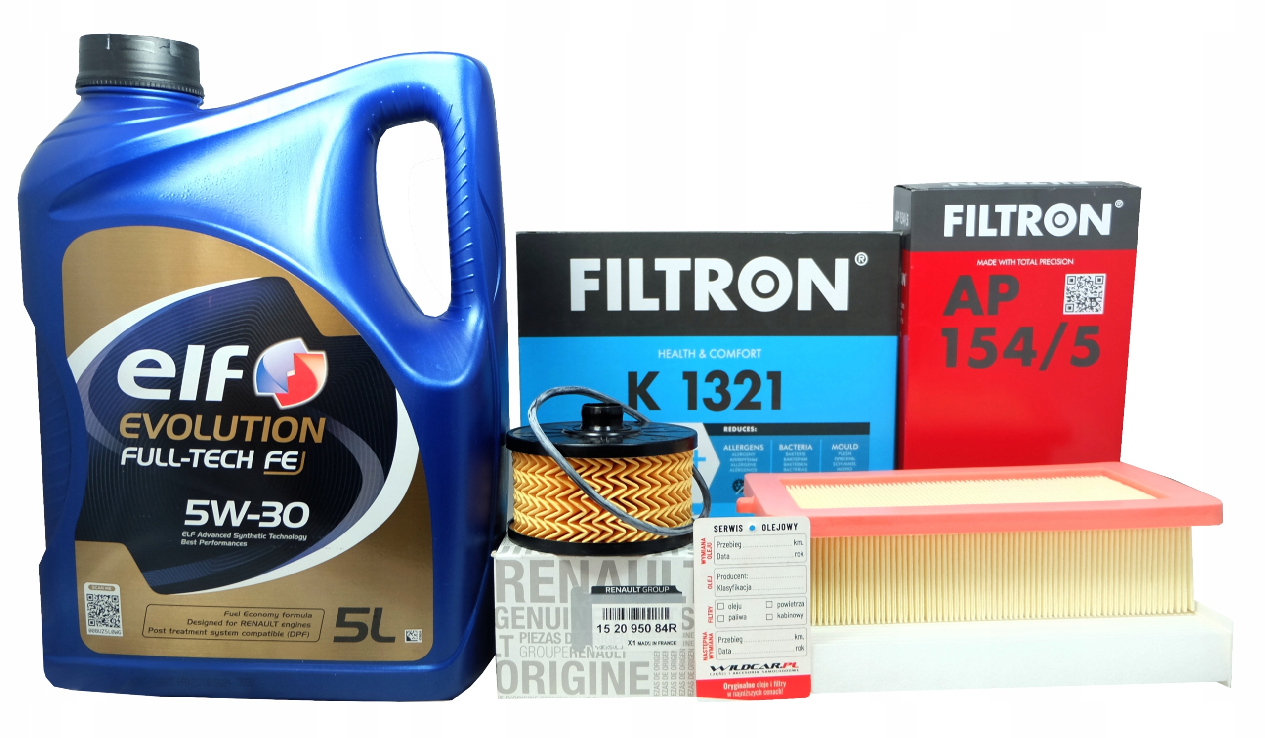 3 filtre olej Nissan Micra 5 V 0.9 1.0 2016-