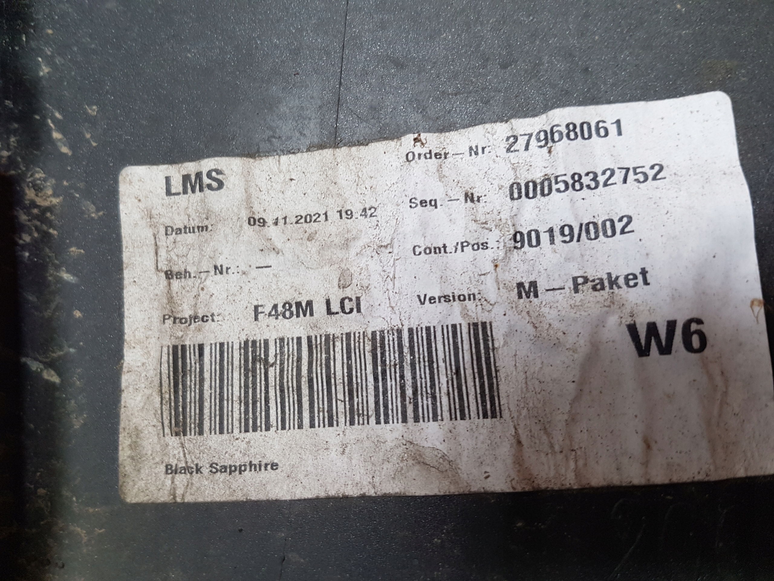 bumper rear BMW X1 F48 LCI m-packet 8059877
