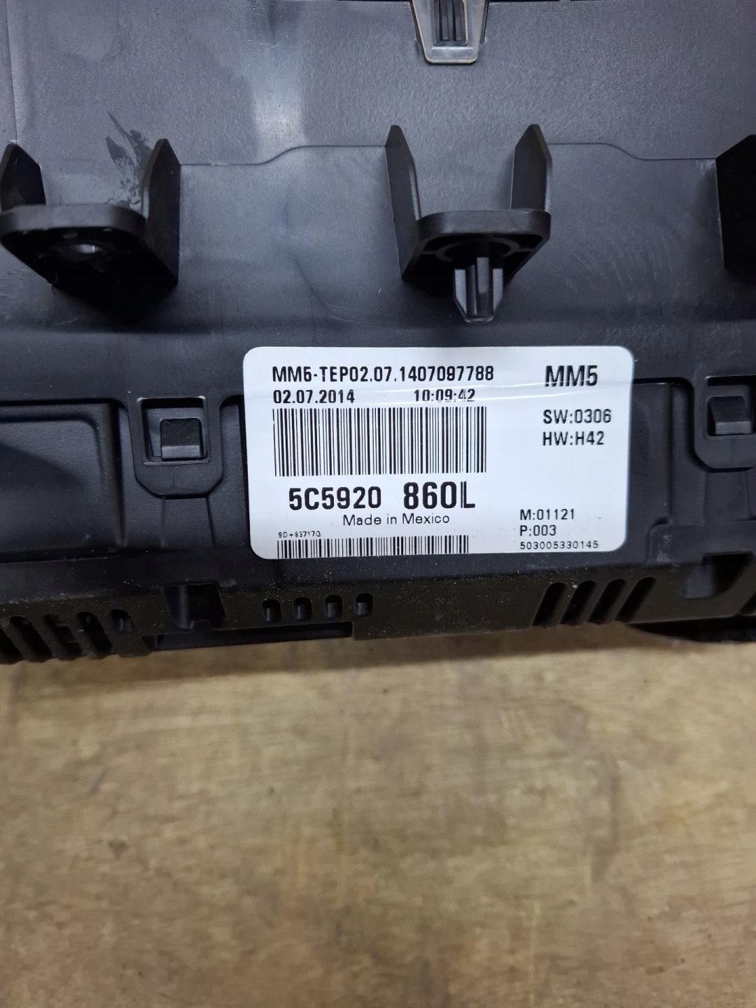 dials Volkswagen Beetle A5 2016 5C5920860L