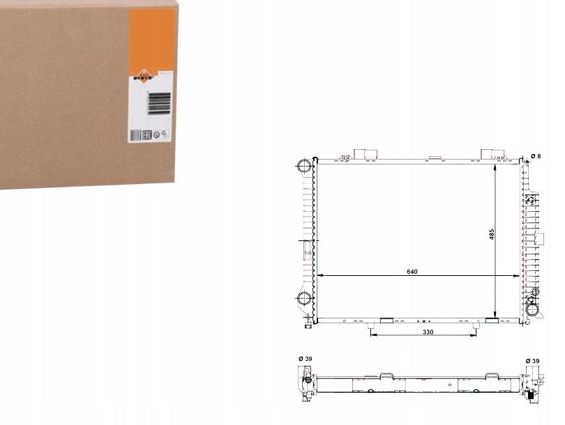 NRF CHŁODNICA MERCEDES W210 280 320 95-97 NRF