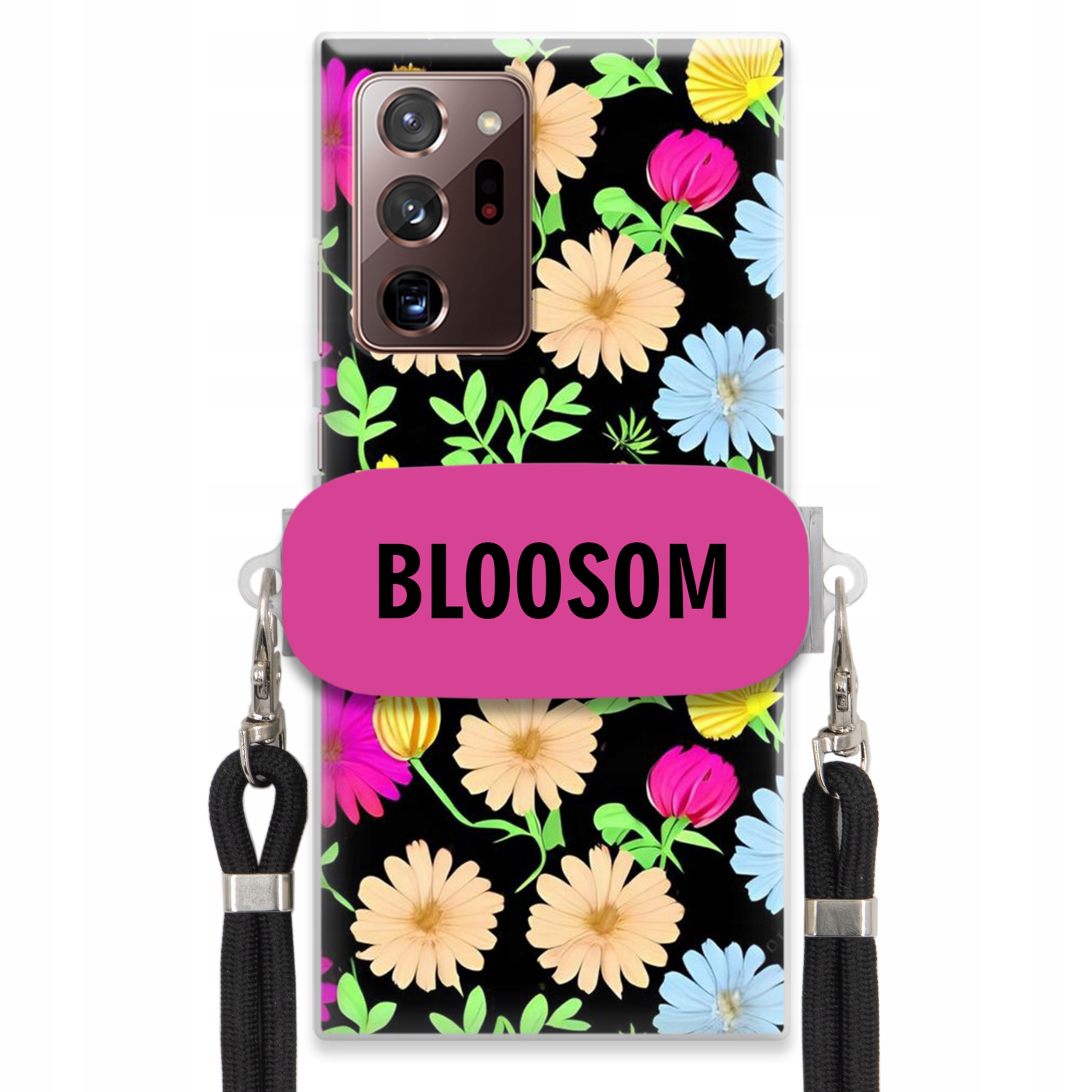 Puzdro Držiak Crossbody Pre Samsung Note 20 Ultra Case Flower Kvety Bloosom