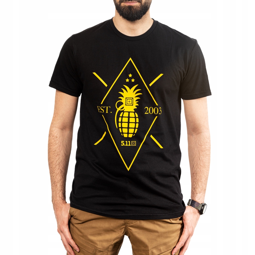 Tričko 5.11 Emea Pinpple Grnd S/s Tee Black M 76285