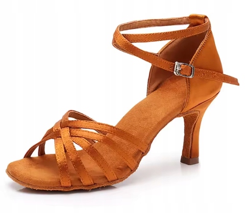 Buty Do Tańca Damskie R 37 Latino 24 CM Beżowe Cieliste 373