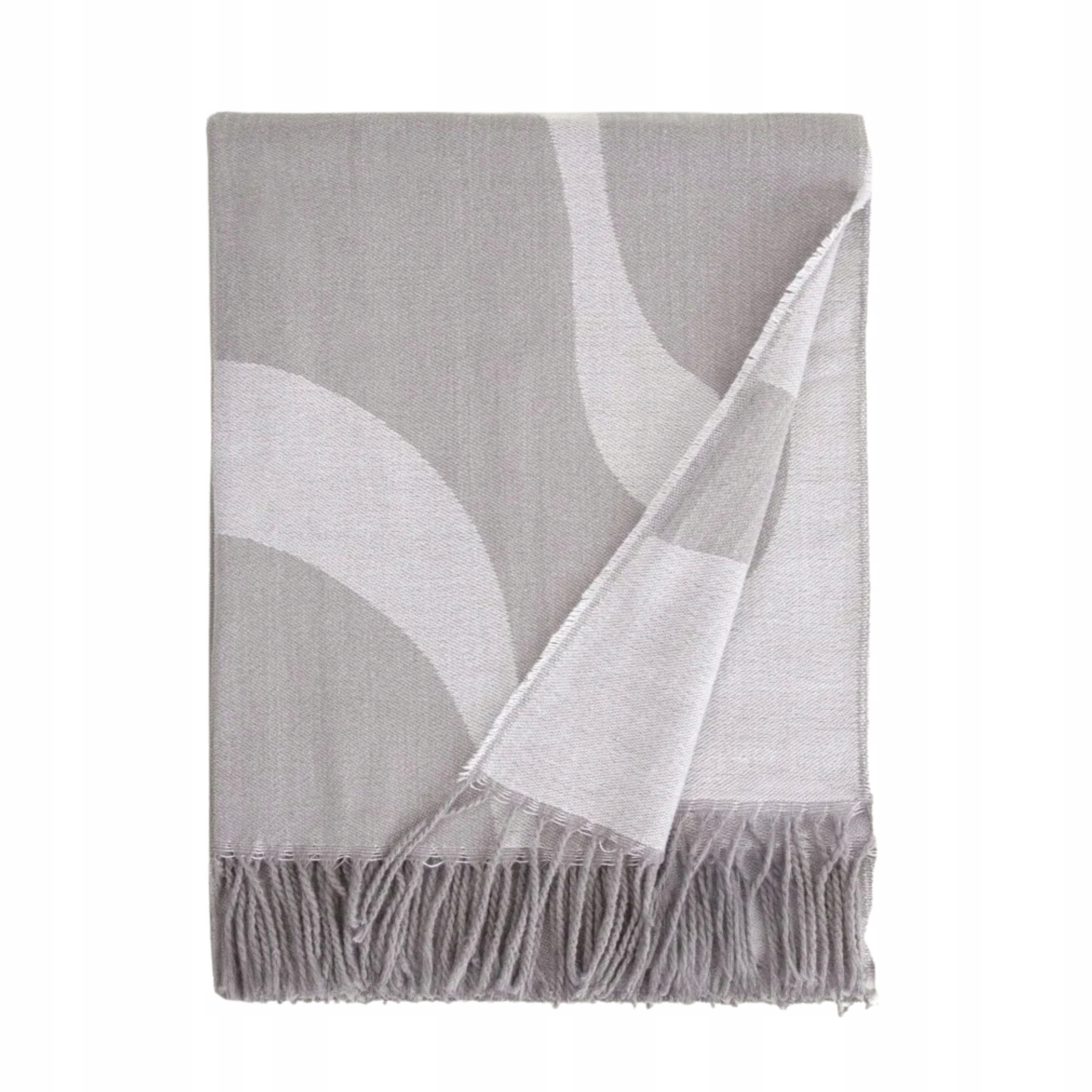 Deka Kalor šedá žakárová s třásněmi 135 x 200 cm Homla