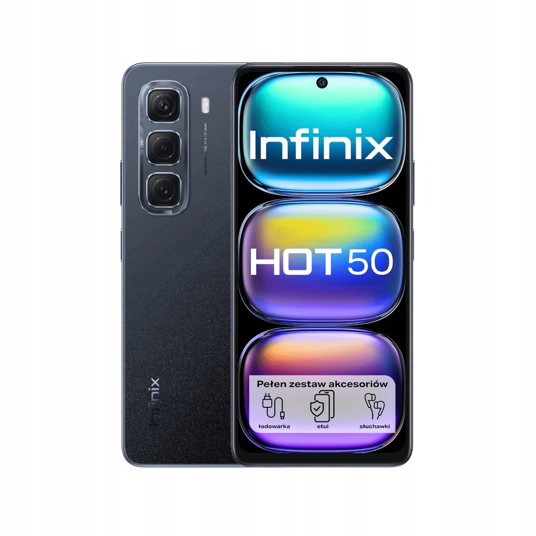Smartfon INFINIX Hot 50 8/128GB Sleek Black