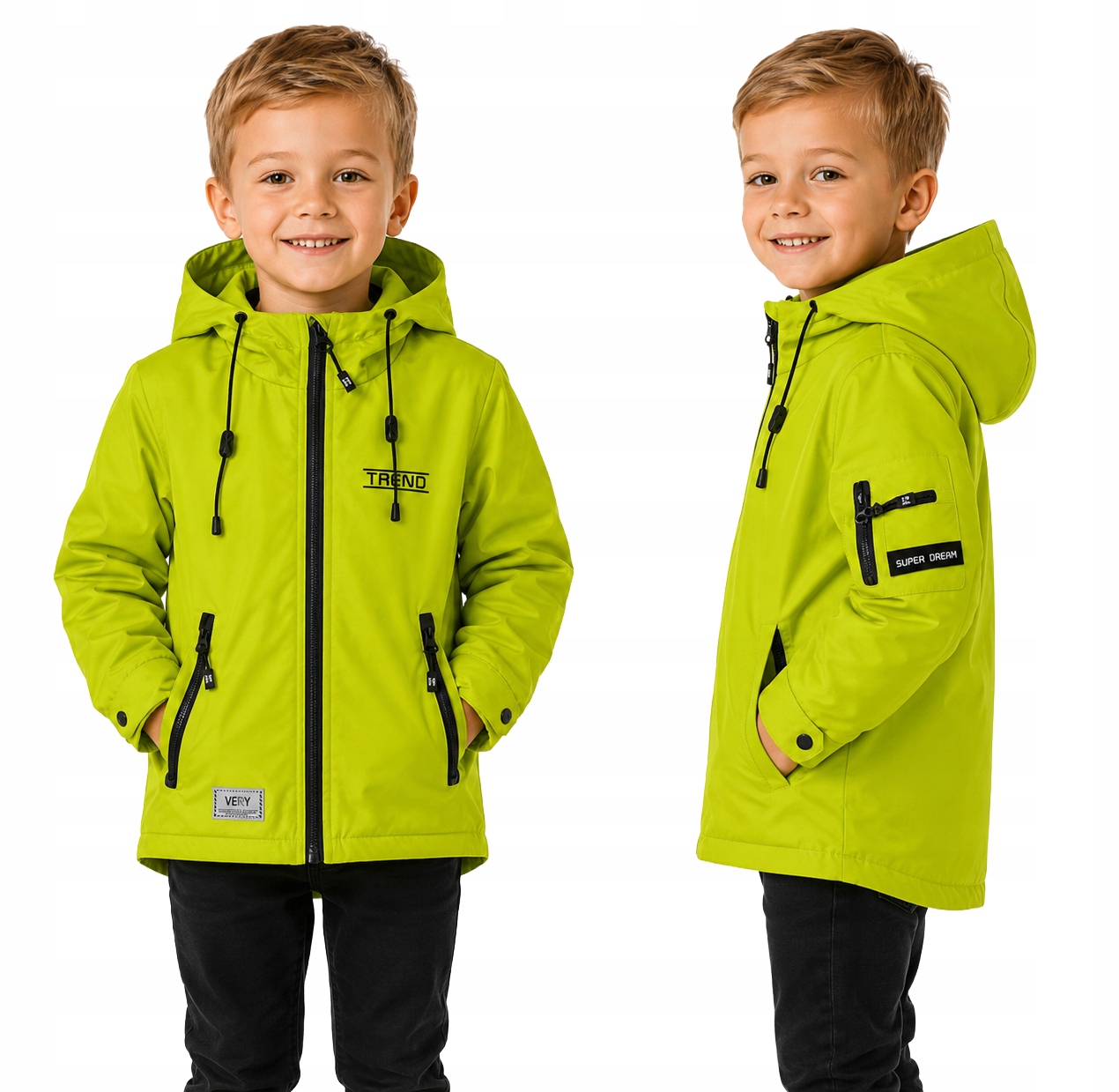 Kurtka chłopięca przejściowa softshell, wodoodporna/wiatroszczelna 146/152