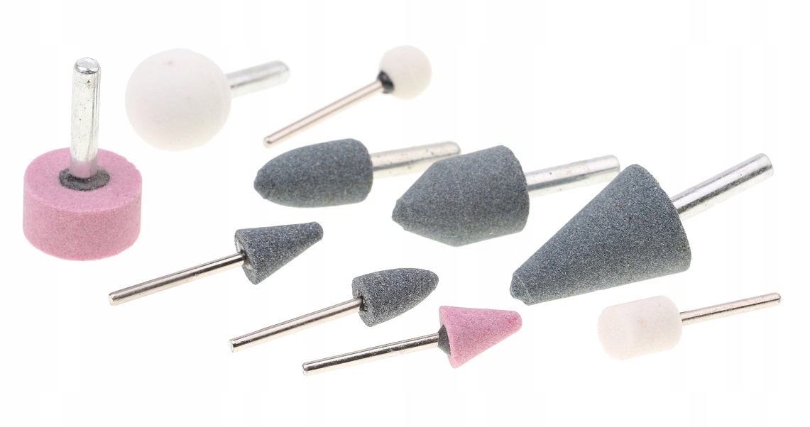 KAMIENIE SZLIFIERSKIE TRZPIEŃ 10 szt DO WIERTAREK