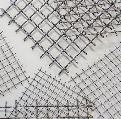 Siatka nierdzewna tkana karbowana oczko 8mm drut 1mm Materiał stal nierdzewna