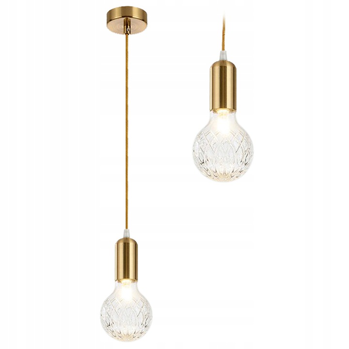 

Lampa Sufitowa Wisząca Złota W Stylu Retro Gold