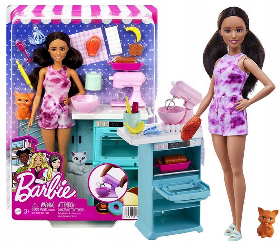 

Lalka Barbie W Kuchni Zestaw mikser piekarnik