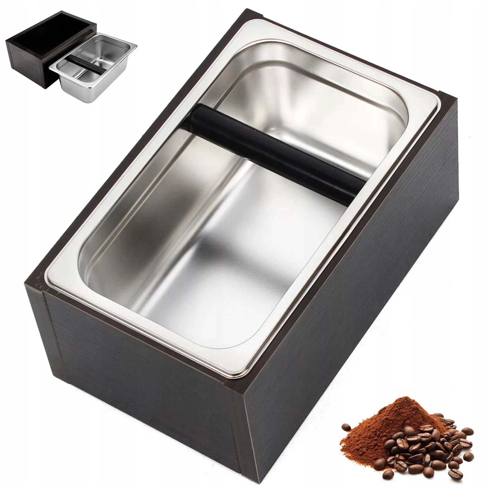 Pojemnik Na Fusy Do Kawy Do Kawiarni Stal Nierdzewna Odbijak Knock Box