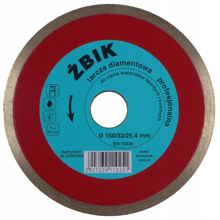 Diamantový Kotouč Pro Řezání Slinuté Dlažby A Keramiky Žbik 150 mm 25,4 mm