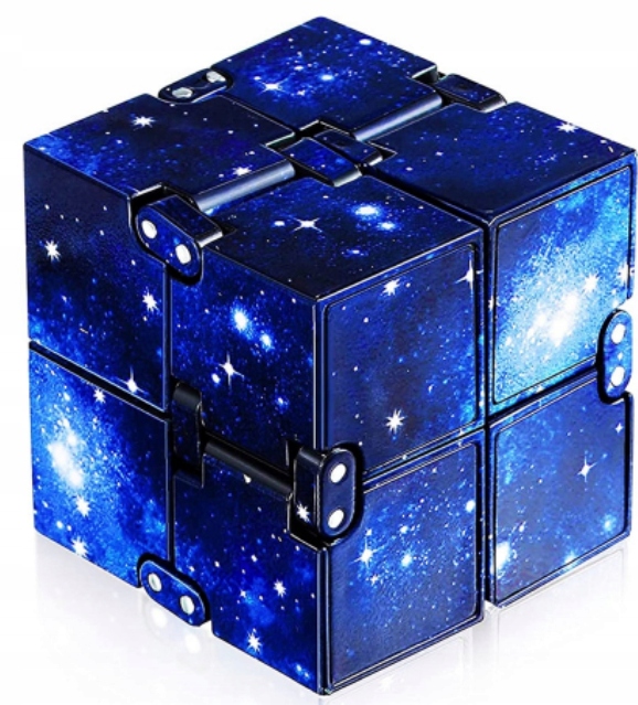 KOSTKA NIESKOŃCZONOŚCI ZABAWKA ANTYSTRESOWA FIDGET cube GALAXY KOSMOS NIEBO