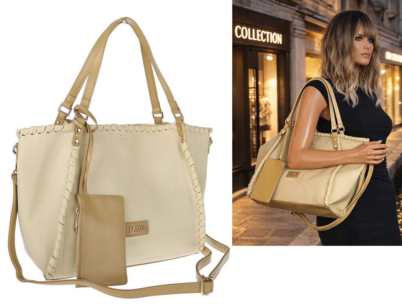 Dámská kabelka A4 loďka Shopper Taška přes rameno Kabelka Přes Rameno CC6692 Žlutá