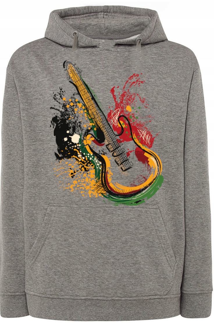Elektrická kytara Pánská Mikina Kapuce vel. M