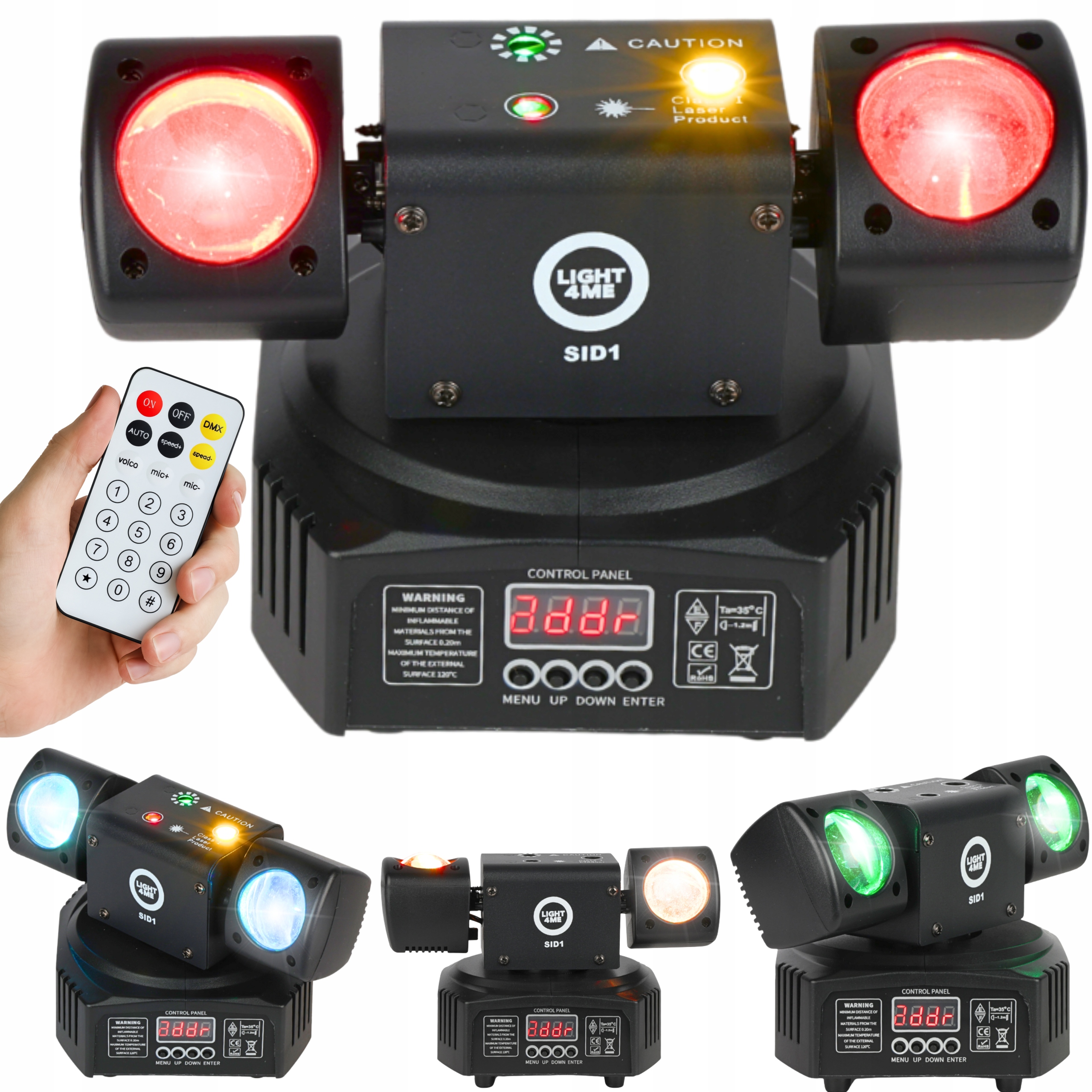 Multiefekt Led Svetla 4v1 Rgbwa Laser Stroboskop Osvetlenie Disco Pilot