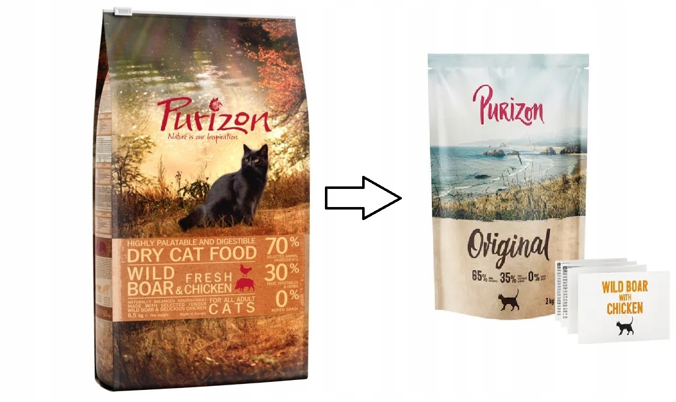 Purizon Adult dla kota, dziczyzna i kurczak – bez zbóż 2 kg