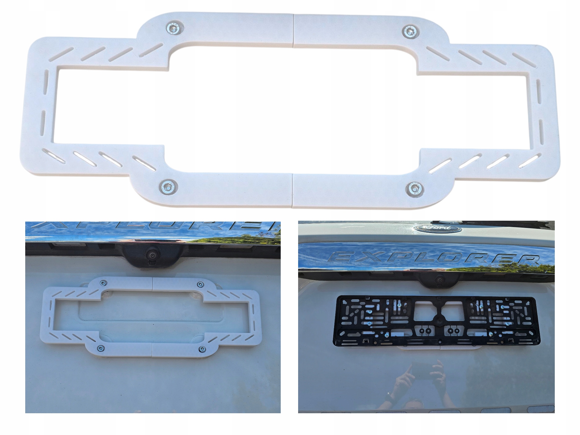 Adapter Ramka Podkładka pod tablicę rejestracyjną do samochodu z Usa