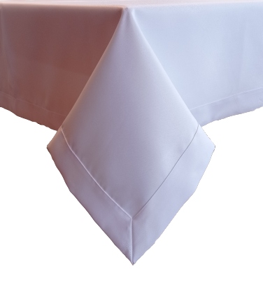 

Biały gładki gruby obrus plamoodporny Lux 130X430