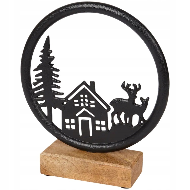 Figurka DEKORACJA ZIMA SCENKA BOŻE NARODZENIE CZAR